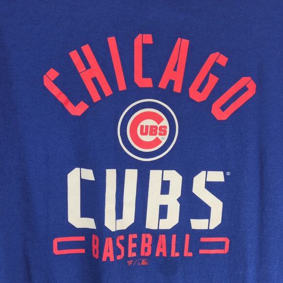 Chicago Cubs Baseball Men's L Graphic T-Shirt Fanatics Blue Short Sleeve MLB - Picture 6 of 10